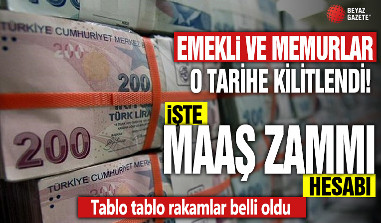 Milyonlar o tarihe kilitlendi! İşte 2024 memur ve emekli maaşı tabloları
