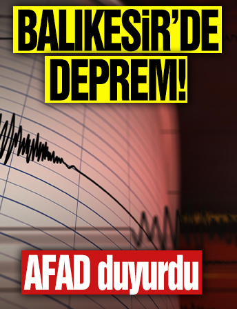 Balıkesir'de 3.6 büyüklüğünde korkutan deprem!