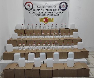 Samsun'da 895 Litre Etil Alkol Ele Geçirildi