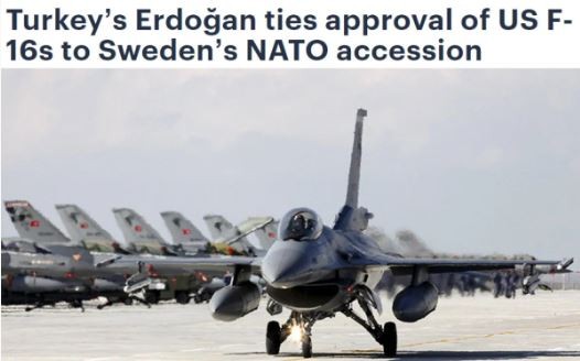 Dünya basını: Erdoğan, İsveç'in NATO üyeliğini F-16 tedarikine bağladı