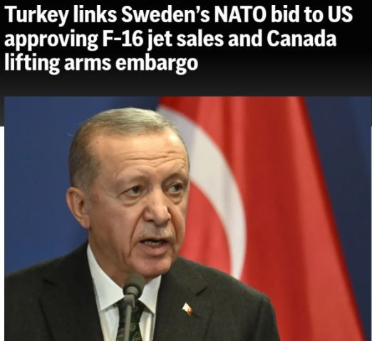 Dünya basını: Erdoğan, İsveç'in NATO üyeliğini F-16 tedarikine bağladı