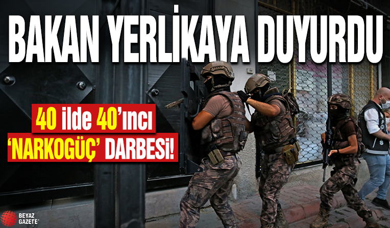 47 ilde 40'ıncı 'Narkogüç' darbesi: 376 zehir taciri ile 1 ton 156 kilogram uyuşturucu ele geçirildi