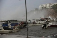 Antalya’da fırtına ve sağanak yağış etkili oluyor