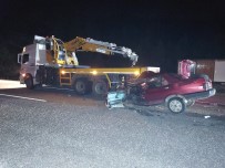 Park Halindeki Araçlara Çarpip Agir Yaralandi, 2,50 Promil Alkollü Çikti