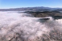 Sindirgi'da Sis Görsel Sölen Olusturdu