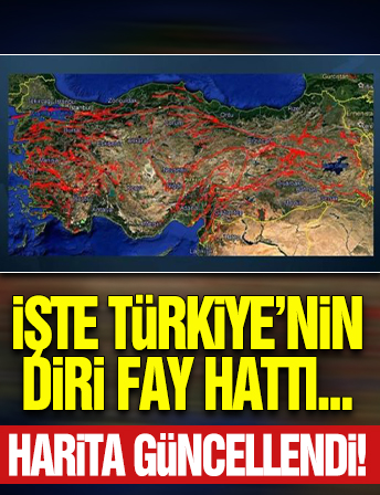 Türkiye diri fay hattı haritası güncellendi: İşte riskli olan ilçeler