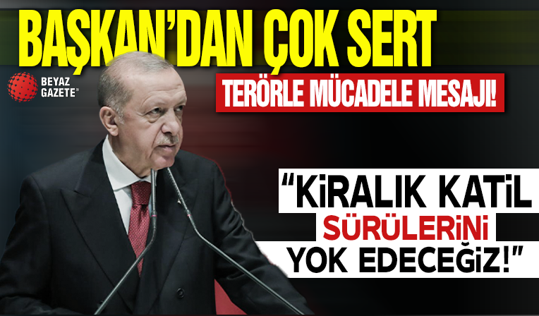 Cumhurbaşkanı Erdoğan'dan şehitler için taziye mesajı