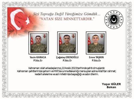 Türkiye'nin 12 kahraman şehidi...