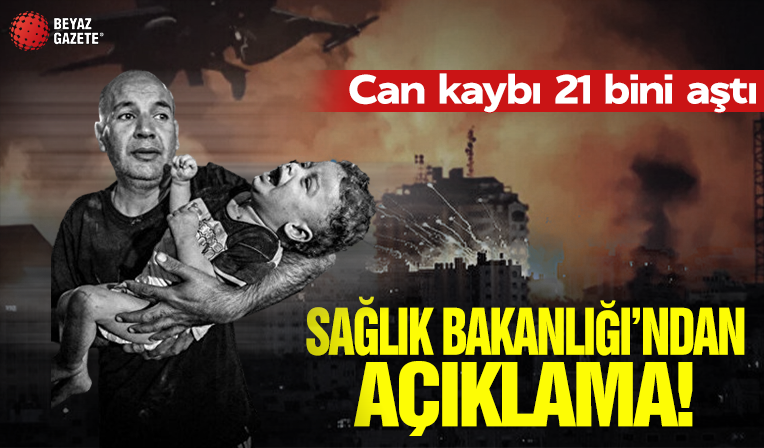 Gazze'de hayatını kaybedenlerin sayısı 21 bin 320 oldu