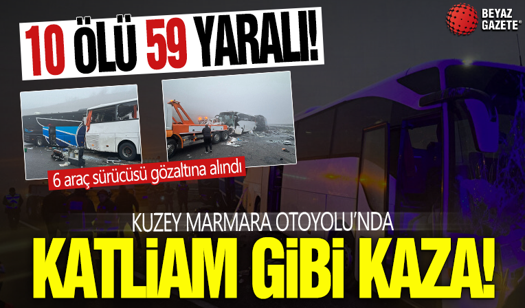 Sakarya Kuzey Marmara Otoyolu'nda Zincirleme Trafik Kazası! Korkunç ...