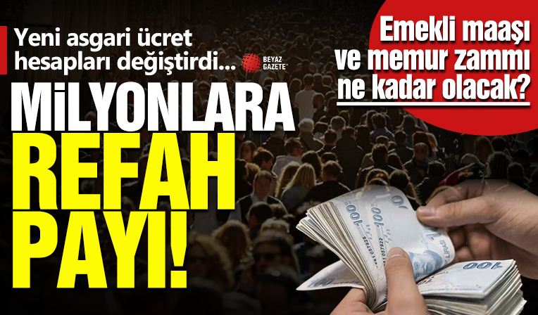 Yeni asgari ücret hesapları değiştirdi! Emekli maaşı ve memur zammı ne kadar olacak?