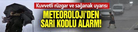 Meteoroloji'den İstanbul dahil 4 il için sarı kodlu alarm: Kuvvetli rüzgar ve sağanak uyarısı