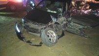 Manisa'da Yolcu Minibüsü Ile Otomobil Çarpisti Açiklamasi 5 Yarali