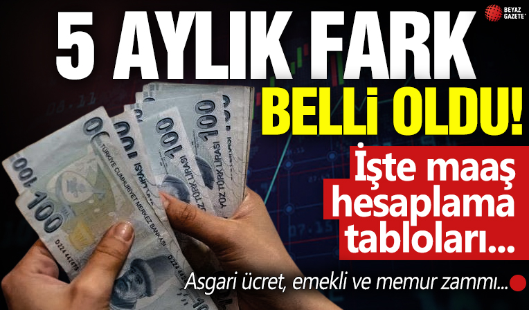 5 aylık enflasyon farkı belli oldu! SGK en düşük emekli maaşı ne kadar olacak?