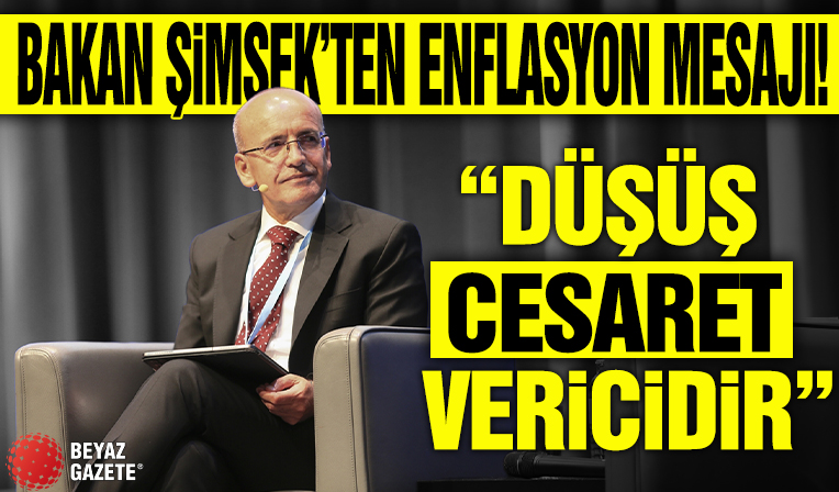 Hazine ve Maliye Bakanı Mehmet Şimşek enflasyon rakamlarını değerlendirdi: Düşüş cesaret verici
