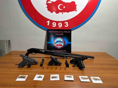 Iskenderun'da Çok Sayida Silah, Mühimmat Ve Uyusturucu Madde Ele Geçirildi