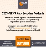 2023-ALES/3 Sonuçlari Açiklandi