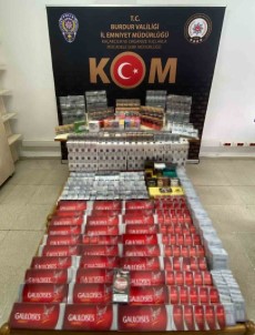 Burdur'da Bin 565 Paket Kaçak Sigara Ele Geçirildi