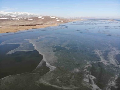 Çildir Gölü Kismen Dondu