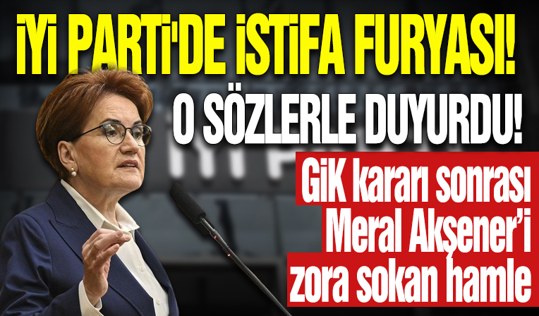 GİK'in yerel seçimlerde CHP ile ittifak yapılmayacağı kararı sonrası İYİ Parti'de istifa furyası! Antalya İl Başkanı Ahmet Aydın ve İstanbul Medya Başkanı Aslı Duru istifa etti