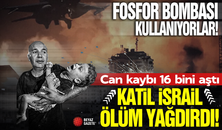 İsrail ordusu Gazze'ye gece boyu ölüm yağdırdı: Can kaybı 16 bini aştı