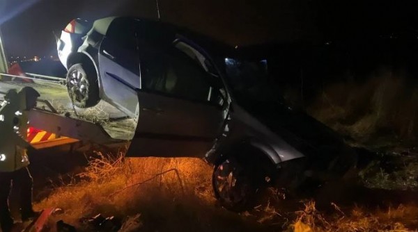 Çorum'da şarampole uçan otomobil takla attı: 3 yaralı