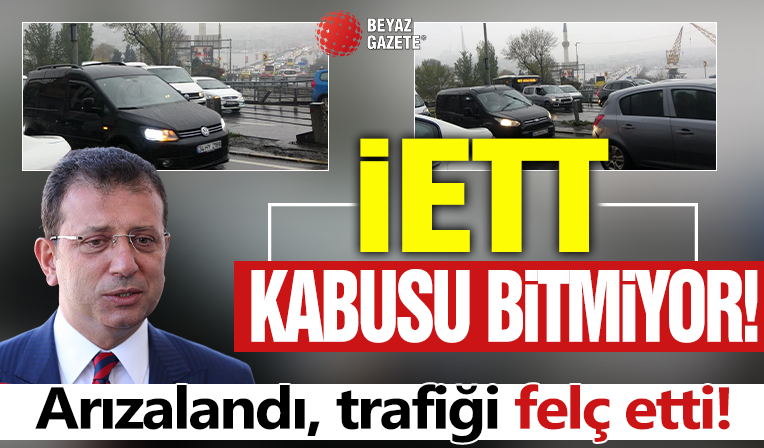 İstanbul'da İETT kabusu! Arızalandı, Unkapanı Köprüsü’nde trafiği felç etti
