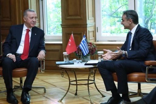 Başkan Erdoğan Yunanistan Başbakanı Miçotakis ile görüştü