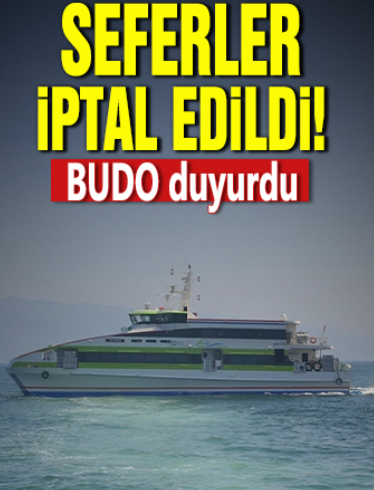 Bursa Deniz Otobüslerinin seferleri iptal edildi