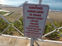 Burhaniye'de Saka Gibi Uyari Levhasi