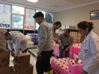 Liseden Depremzedelere 1 Ton Hijyenik Malzeme Destegi