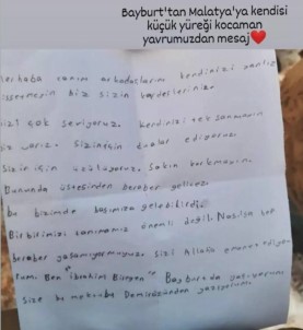 Bayburtlu Minik Ibrahim'in Depremzede Kardesleri Için Yazdigi Mektup Yürekleri Isitti
