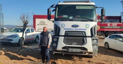 Karabiga Belediyesi Deprem Bölgesine Itfaiye Hizmet Araci Ile 8 Tonluk Su Tankeri Gönderdi
