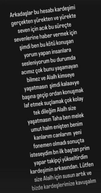 Taha Duymaz'ın ablasından yeni açıklama