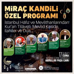 Çarsamba'da Depremzedeler Için Mirac Kandili Özel Programi