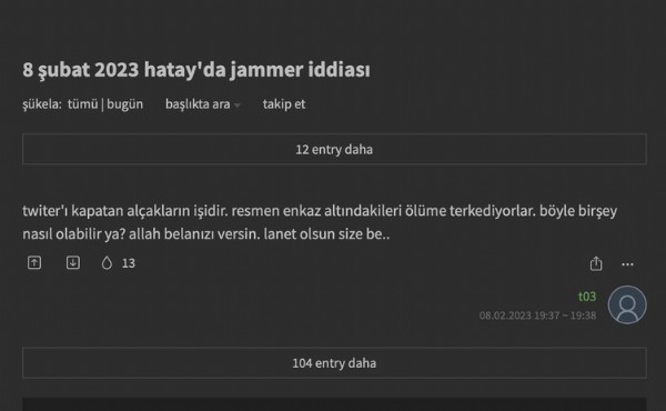 Ekşi Sözlük'te deprem provokasyonu! Operasyon başlatıp ardından delilleri yok ettiler