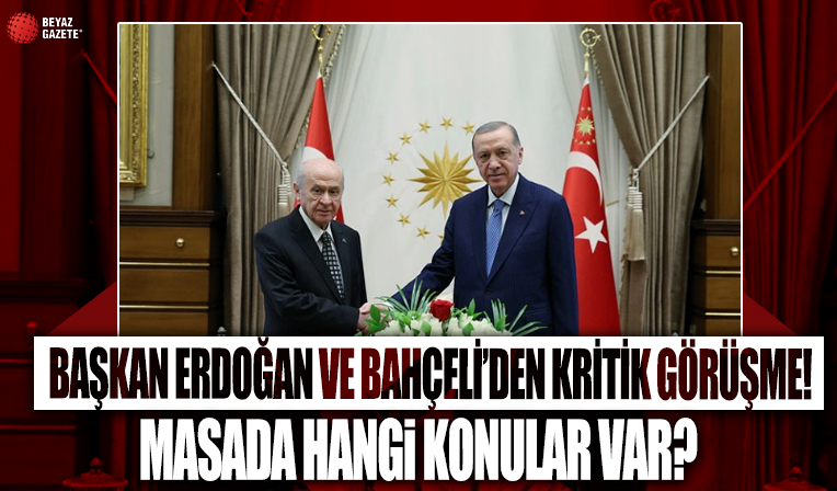 Devlet Bahçeli, Cumhurbaşkanı Erdoğan'ı konutunda ağırladı
