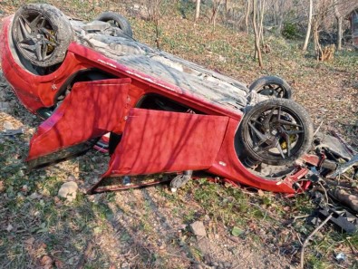 50 Metreden Ormanlik Alana Uçtu