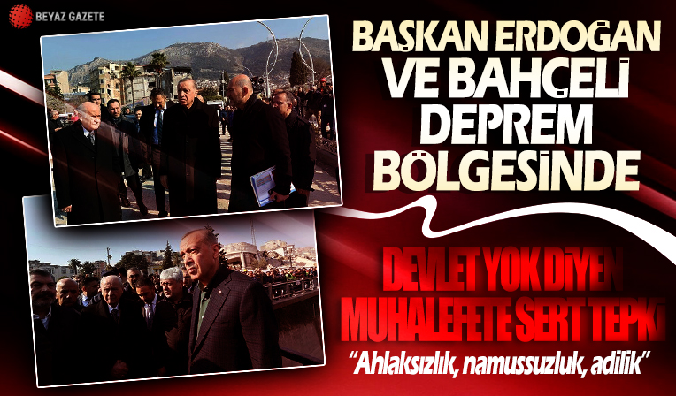 Cumhurbaşkanı Erdoğan'dan 'devlet yok' diyen muhalefete sert tepki: Ahlaksızlık namussuzluk vicdansızlık!
