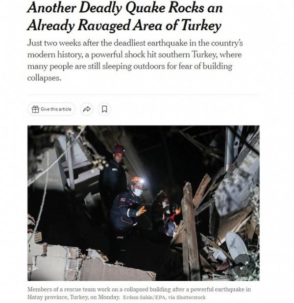 Ajanslar acil koduyla geçti! Hatay'daki deprem anı dünya manşetlerinde: Bir noktaya dikkat çektiler