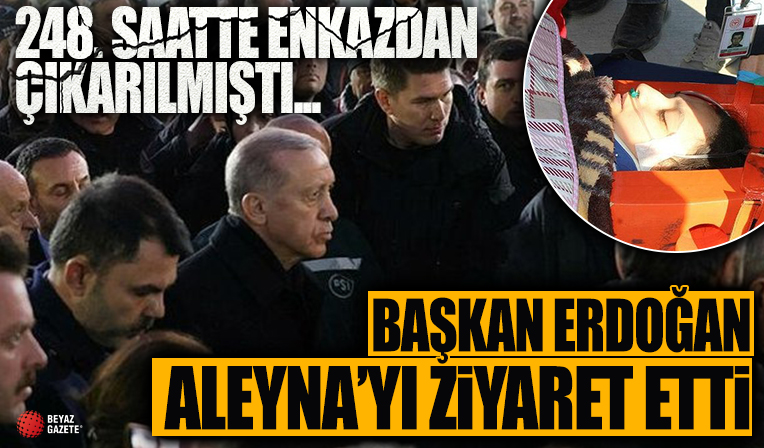 Başkan Erdoğan Aleyna'yı ziyaret etti