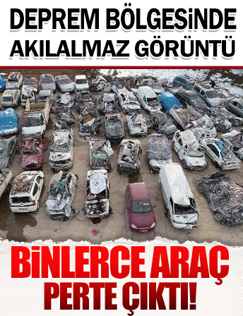 Yer Kahramanmaraş Elbistan: Araçlar deprem sonrası perte çıktı!