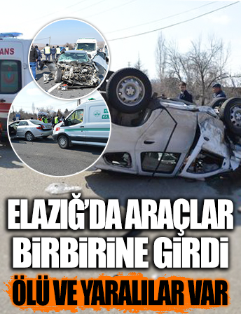 Elazığ'da kaza: 1 ölü 4 yaralı