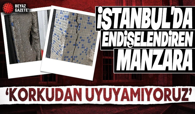Esenler ve Bayrampaşa'da iki binadaki çatlaklar korkutuyor
