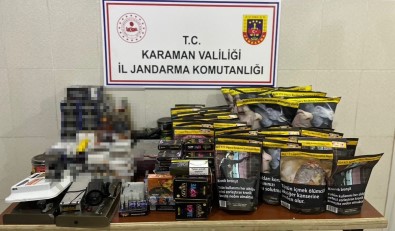Karaman'da Jandarmadan Kaçak Tütün Ve Alkol Operasyonu