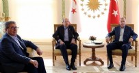 Başkan Erdoğan, KKTC Cumhurbaşkanı Tatar ve KKTC Başbakanı Üstel ile görüştü