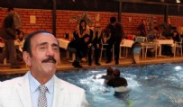  DEPREMZEDELERE MORAL GECESİ - Moral gecesinde havuza düştü!