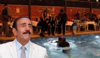  DEPREMZEDELERE MORAL GECESİ - Moral gecesinde havuza düştü!