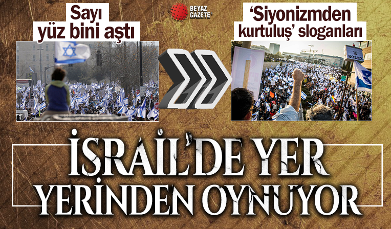 İsrail'de yer yerinden oynuyor: Sayı yüz bini aştı