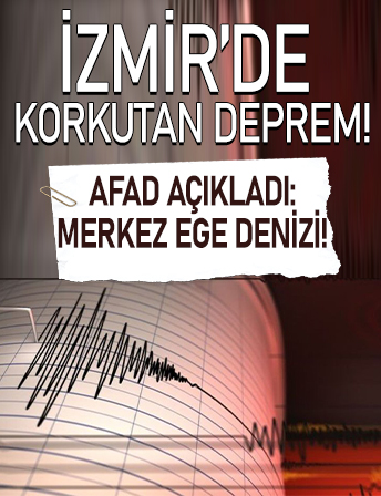 İzmir Foça'da 4.1 büyüklüğünde deprem